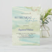 Modern Abstract Blob Retirement Party 招待状 (スタンド正面)