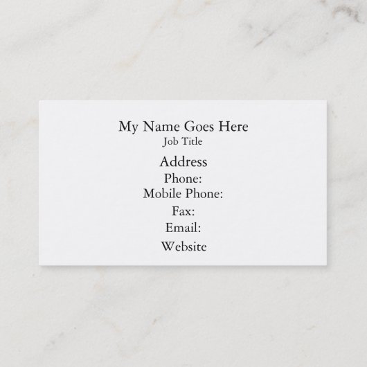 Modern Abstract Blue Border -- Business/Profession 名刺 (裏面)