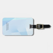 Modern Abstract Blue Geometric Background  ラゲッジタグ (正面横)