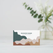 Modern Abstract Boho Business Card 名刺 (スタンド正面)