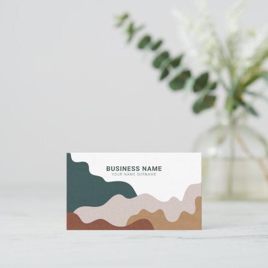 Modern Abstract Boho Business Card 名刺 (スタンド正面)