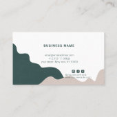 Modern Abstract Boho Business Card 名刺 (裏面)