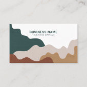 Modern Abstract Boho Business Card 名刺 (正面)