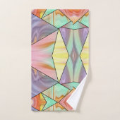 Modern Abstract boho Marble Art バスタオルセット (ハンドタオル)
