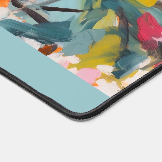 Modern Abstract Botanical Tree Personalized デスクマット (コーナー)