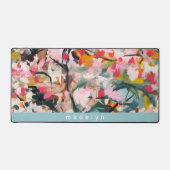 Modern Abstract Botanical Tree Personalized デスクマット (正面)