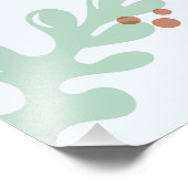 Modern Abstract Botanical Yellow Billy Button フォトプリント (角)