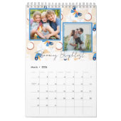 Modern Abstract Butterflies Photo Calendar 2026 カレンダー (3月 2026)