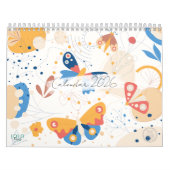 Modern Abstract Butterflies Photo Calendar 2026 カレンダー (カバー)