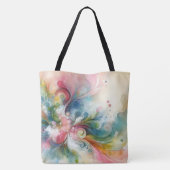 Modern Abstract  Butterfly Spring Colors  トートバッグ (裏面)