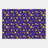 Modern Abstract Christmas Holiday Set of 3 ラッピングペーパーシート (正面)