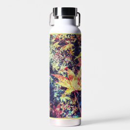 Modern Abstract Colorful Fallen Leaves ウォーターボトル