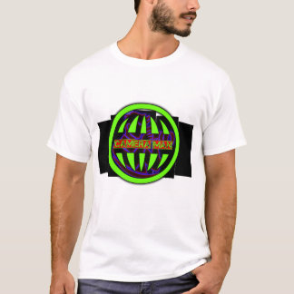 Modern Abstract Cyber-Globe Graphic Men’s T-Shirt Tシャツ