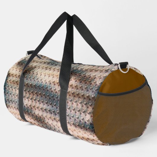 Modern abstract digital pattern design 1240 ダッフルバッグ (右コーナー)