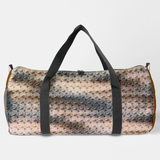 Modern abstract digital pattern design 1240 ダッフルバッグ (裏面)