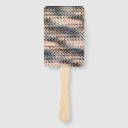 Modern abstract digital pattern design 1240 ハンドファン (正面)