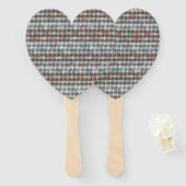 Modern abstract digital pattern design 1241 ハンドファン (正面&裏面)