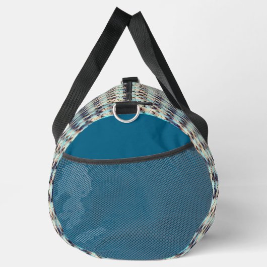 Modern abstract digital pattern design 1242 ダッフルバッグ (右)