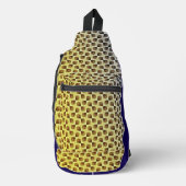 Modern abstract digital pattern design 1243 スリングバッグ (正面)