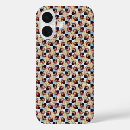 Modern abstract digital pattern design 1245 Case-Mate iPhoneケース (裏面)