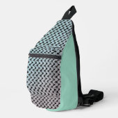 Modern abstract digital pattern design 1246 スリングバッグ (右コーナー)