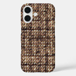 Modern abstract digital pattern design 1247 iPhone 16ケース