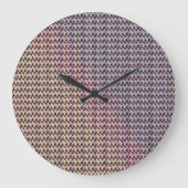 Modern abstract digital pattern design 1260 ラージ壁時計 (正面)