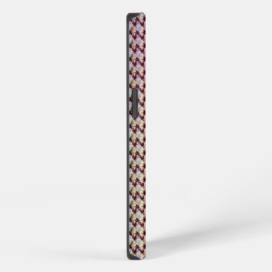 Modern abstract digital pattern design 1260 iPhoneケース (右側面)