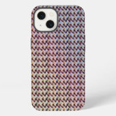 Modern abstract digital pattern design 1260 iPhoneケース (裏面)
