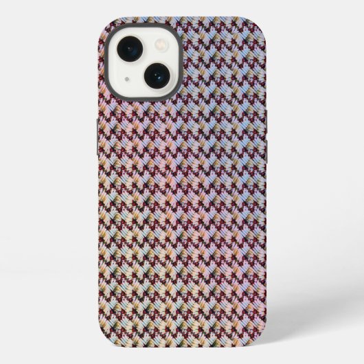 Modern abstract digital pattern design 1260 iPhoneケース (裏面)