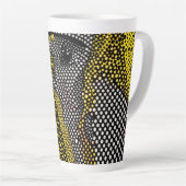 Modern Abstract Dot Pattern  カフェラテマグ (右アングル)