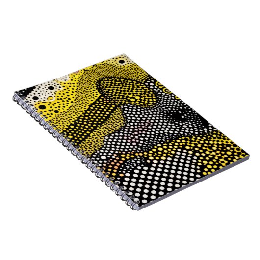 Modern Abstract Dot Pattern  ノートブック (右側)