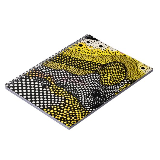 Modern Abstract Dot Pattern  ノートブック (左側)