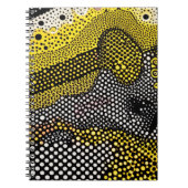 Modern Abstract Dot Pattern  ノートブック (正面)