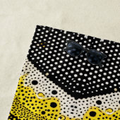 Modern Abstract Dot Pattern  ビーチタオル (インサイチュ)