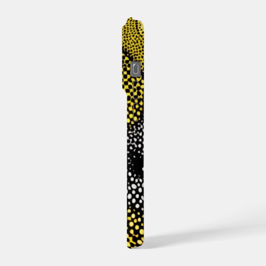Modern Abstract Dot Pattern  iPhoneケース (左側面)