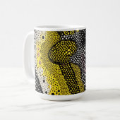 Modern Abstract Dot Pattern Mug コーヒーマグカップ (正面左)