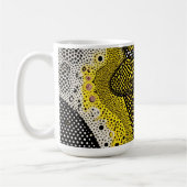 Modern Abstract Dot Pattern Mug コーヒーマグカップ (左)