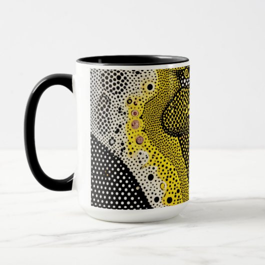 Modern Abstract Dot Pattern Mug マグカップ (左)