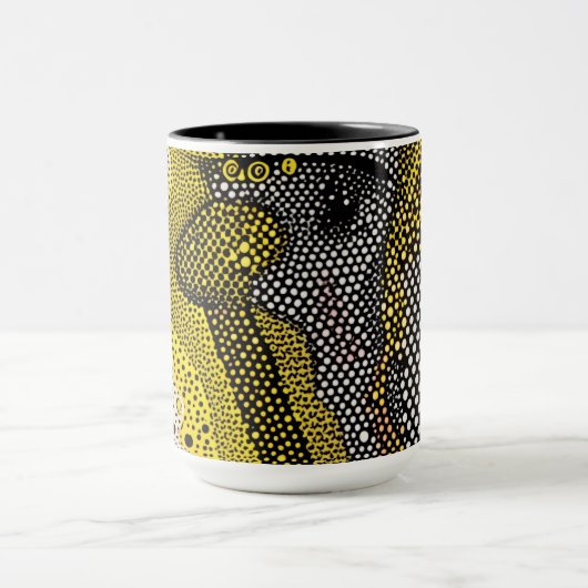 Modern Abstract Dot Pattern Mug マグカップ (中央)
