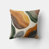 Modern Abstract Earth Tone クッション (裏面)