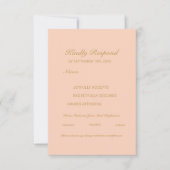Modern Abstract Elegant RSVP Card Portrait (正面)