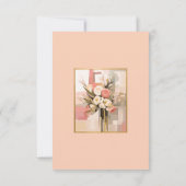 Modern Abstract Elegant RSVP Card Portrait (裏面)