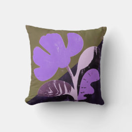 Modern Abstract Floral Accent Pillow クッション