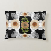 Modern abstract floral art アクセントクッション (裏面)