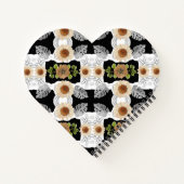 Modern abstract floral art ノートブック (裏面)