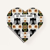 Modern abstract floral art ノートブック (正面)