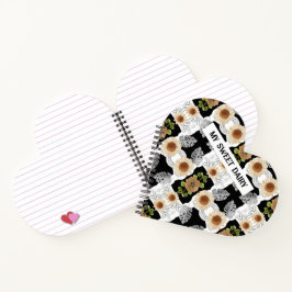 Modern abstract floral art ノートブック