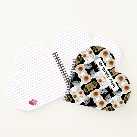 Modern abstract floral art ノートブック (内部)