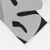 Modern abstract floral art フリースブランケット (角)